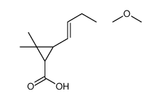 3-(1-butenyl)-2,2-dimethylcyclo-propanoic acid methyl ether structure