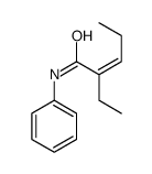 2-ethyl-N-phenylpent-2-enamide结构式