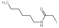 N-hexyl-2-iodo-acetamide Structure