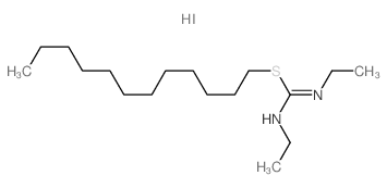 Pseudourea, 2-dodecyl-1,3-diethyl-2-thio-, monohydriodide结构式