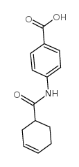 4-[(cyclohex-3-en-1-ylcarbonyl)amino]benzoic acid structure