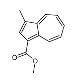 methyl 3-methylazulene-1-carboxylate结构式