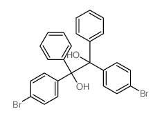 1,2-Ethanediol,1,2-bis(4-bromophenyl)-1,2-diphenyl- Structure