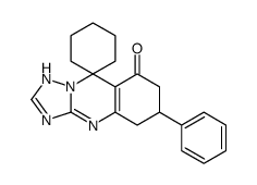 6-phenylspiro[1,5,6,7-tetrahydro-[1,2,4]triazolo[5,1-b]quinazoline-9,1'-cyclohexane]-8-one结构式