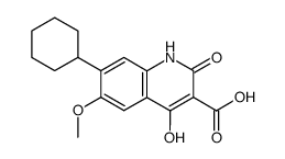 7-Cyclohexyl-4-hydroxy-6-methoxy-2-oxo-1,2-dihydro-quinoline-3-carboxylic acid Structure