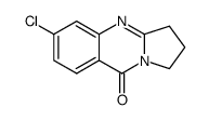 3-chloro-6,7,8,9-tetrahydropyrrolo[2,1-b]quinazolin-11-one结构式