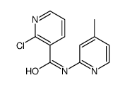 2-chloro-N-(4-methylpyridin-2-yl)pyridine-3-carboxamide结构式