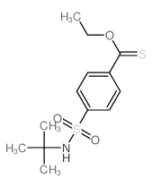 4-ethoxycarbothioyl-N-tert-butyl-benzenesulfonamide结构式