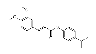 (4-propan-2-ylphenyl) (E)-3-(3,4-dimethoxyphenyl)prop-2-enoate结构式