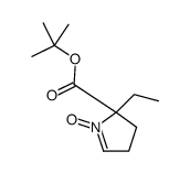 2H-Pyrrole-2-carboxylicacid,2-ethyl-3,4-dihydro-,1,1-dimethylethylester,1-oxide(9CI) Structure