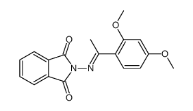 2-[(E)-1-(2,4-dimethoxyphenyl)ethylideneamino]isoindole-1,3-dione结构式