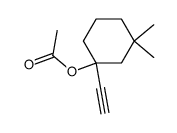 1-ethynyl-3,3-dimethylcyclohexyl acetate Structure