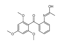N-[2-(2,4,6-trimethoxybenzoyl)phenyl]acetamide Structure