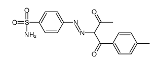 4-[[1-(4-methylphenyl)-1,3-dioxobutan-2-yl]diazenyl]benzenesulfonamide结构式