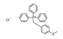 (4-methylsulfanylphenyl)methyl-triphenylphosphanium,chloride Structure