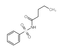 N-(benzenesulfonyl)pentanamide Structure