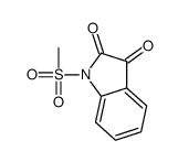 1-methylsulfonylindole-2,3-dione Structure