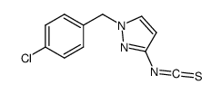 1H-Pyrazole,1-[(4-chlorophenyl)methyl]-3-isothiocyanato-(9CI) Structure