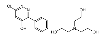 6-chloro-3-phenylpyridazin-4-ol, compound with 2,2',2''-nitrilotriethanol (1:1)结构式