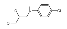 4-chloro-N-(3-chloro-2-hydroxypropyl)aniline结构式