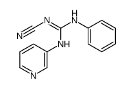 1-cyano-2-phenyl-3-pyridin-3-ylguanidine Structure