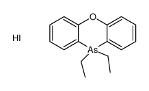 10,10-diethylphenoxarsinin-5-ium,iodide Structure