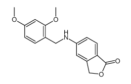 5-[(2,4-dimethoxyphenyl)methylamino]-3H-2-benzofuran-1-one结构式