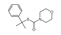 S-(2-phenylpropan-2-yl) morpholine-4-carbothioate结构式