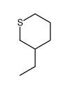3-ethylthiane Structure