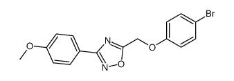 5-[(4-bromophenoxy)methyl]-3-(4-methoxyphenyl)-1,2,4-oxadiazole Structure