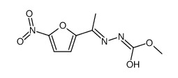 methyl N-[1-(5-nitrofuran-2-yl)ethylideneamino]carbamate Structure