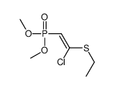 1-chloro-2-dimethoxyphosphoryl-1-ethylsulfanylethene结构式