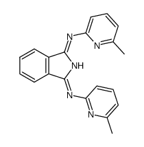 1,3-bis-((6-methylpyridin-2-yl)imino)isoindoline Structure