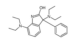 3,7-bis(diethylamino)-3-phenyl-1H-indol-2-one结构式