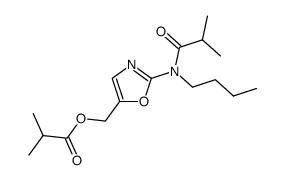 N-butyl-N-(5-isobutyryloxymethyl-oxazol-2-yl)-isobutyramide Structure