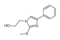 2-(2-methylsulfanyl-4-phenylimidazol-1-yl)ethanol结构式