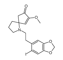 1-[2-(6-iodo-benzo[1,3]dioxol-5-yl)-ethyl]-8-methoxy-1-aza-spiro[4.4]non-8-en-7-one Structure