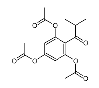 [3,5-diacetyloxy-4-(2-methylpropanoyl)phenyl] acetate Structure