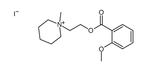 2-(1-methylpiperidin-1-ium-1-yl)ethyl 2-methoxybenzoate,iodide Structure
