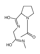 (2S)-1-acetyl-N-[2-(methylamino)-2-oxoethyl]pyrrolidine-2-carboxamide Structure