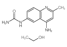 (4-amino-2-methyl-quinolin-6-yl)urea; ethanol结构式