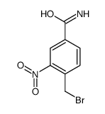 4-(bromomethyl)-3-nitrobenzamide Structure