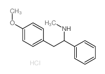 Benzeneethanamine,4-methoxy-N-methyl-a-phenyl-, hydrochloride (1:1) structure