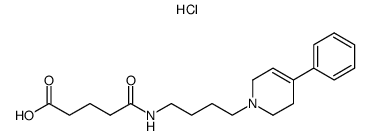 5-[[4-(3,6-dihydro-4-phenyl-1(2H)-pyridinyl)butyl]amino]-5-oxopentanoic acid, hydrochloride Structure