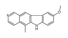 9-methoxy-5-methyl-6H-pyrido[4,3-b]carbazole Structure