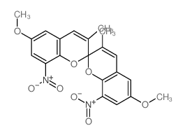 2,2'-Spirobi[2H-1-benzopyran], 6,6'-dimethoxy-3,3'-dimethyl-8,8'-dinitro-结构式