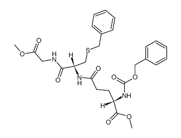 N-[S-benzyl-N-(O1-methyl-N-benzyloxycarbonyl-γ-L-glutamyl)-L-cysteinyl]-glycine methyl ester Structure