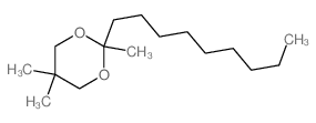 2,5,5-trimethyl-2-nonyl-1,3-dioxane structure