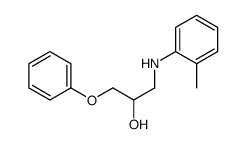 1-(2-methylanilino)-3-phenoxypropan-2-ol结构式
