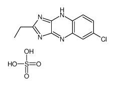 6-chloro-2-ethyl-3H-imidazo[4,5-b]quinoxaline,sulfuric acid结构式
